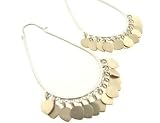 Oval Hoops with 10kt Lotus Petals by Me & Ro