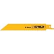 DeWalt DW4810 4" 18TPI Straight Back Bi-Metal Reciprocating Saw Blade - 5 Pack