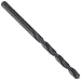 Precision Twist 2AB High Speed Steel Jobber Drill Bit, Black Oxide Finish, Round Shank, Spiral Flute, 118 Degree Point Angle