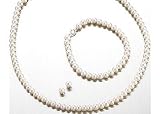 Jewelry : Signature Genuine Freshwater Pearl Set STERLING SILVER