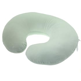 Click here to buy Boppy Bare Naked Pillow with Luxe Green Velvet... by Boppy.