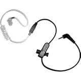New 2.5mm Receiver Only Radio Earpiece w/ Short Cable