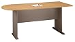 Light Oak Peninsula Bush Office Advantage Series A By Bush Furniture