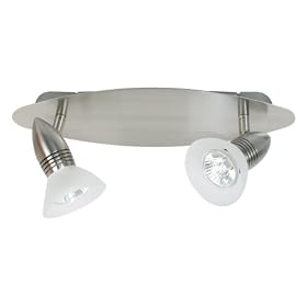 Eurofase M2ULight-2N Ulightra 2-Light Multiple Bar, Satin Nickel White by Eurofase