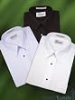 Boys Tuxedo Shirt Laydown Collar No Pleats - Availble White, Ivory, Black