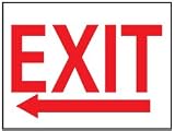NMC 10x14 Exit(left Arrow) Information Series Sign