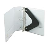 ACCO BRANDS / D-ring extended cover vinyl view binder, 3 capacity, white / WLJ80290 / Sold as 1 Each / Mfr Part # 80290 \*/ D-ring extended cover vinyl view binder, 3 capacity, white