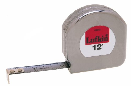 COOPER HAND TOOLS LUFKIN C9212 MEZURALL CROME FINISHED POCKET MEASURING TAPE - 12'