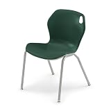 18H Intuit Sled Base Chair with Powder Coat Frame - Purple Chair/Plat
