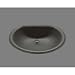 Bates and Bates Sinks P1521 Bates and Bates Jane D Shape Lavatory With Plain Bowl Problem Solver Shape Allows Wide Lavatory Jersey Cream