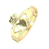 Baby Claddaugh Ring 14K Gold Irish Love Wedding Jewelry