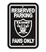 Oakland Raiders Plastic Reserved Parking Sign 