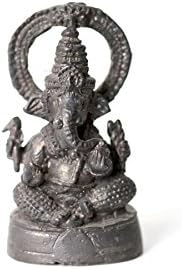 Lord Ganesha Elephant Head Halo Ganapati God OM Hindu God Miniature Statue 6 cm