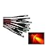 20pcs 12v Dc Flashing LED Lamp Light Bulb 20cm Pre Wired 5mm (red)