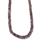 Tanzanite Necklace 01 Beaded Faceted Gemstone Violet Purple Crystal 17