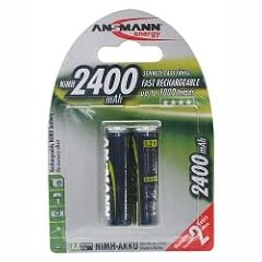Ansmann NiMH Akku Photo AA Mignon 2400 mAh 2er Pack gr�n
