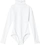 Capezio Girls 2-6x Turtleneck Long Sleeve Leotard,White,S (4-6)