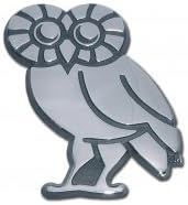 Rice University "Owl" Chrome Plated Premium Metal Car Truck Motorcycle NCAA College Emblem