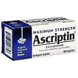 Ascriptin Maximum Strength Pain Reliever Aspirin Caplets - 85 Ea