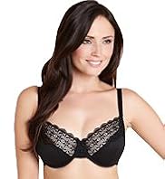 Ornate Guipure Embroidery Underwired Minimiser C-GG Bra