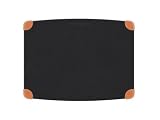 Epicurean Cutting Surfaces 15-by-11-Inch Non-Slip Gripper Cutting Board, Slate with Orange Silicone Grippers