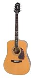 Epiphone DR-500M Masterbilt Collection Flat-Top Acoustic Guitar, Natural Gloss, Dreadnought