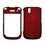 Red Rubberized Snap-On Cover Hard Case Cell Phone Protector for Blackberry  ....