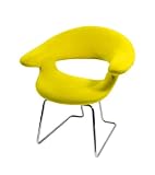 Walker Edison Furniture CH38LE-Ultra Soft Studio Chair Lemon -Set of 2