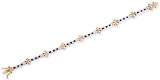 Two-Tone Round Channel Set C.Z. Sapphire Diamond Bracelet (Holiday Special)