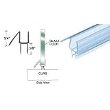 CRL Co-Extruded Clear Bottom Wipe with Drip Rail for 3/8