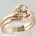 10K Black Hills Gold Diamond Wedding Ring Set - OldCities Estate Jewelry