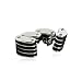 Stainless Steel and Black Rubber Cufflinks with Presentation Box