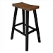 Morroco Bar Stool w Faux Wood Seat & Green Legs- Set of 2