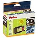 GERMAN HARDCOPY Bonuspack E70/E71/E72/E73/E74 + 2xE75 Tinte 6-farbig Stylus Photo R200/R300/R320/RX500/RX600/RX620