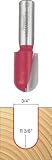 Freud 18-122 3/4-Inch Diameter Round Nose Router Bit with 1/2-Inch Shank