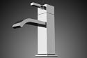 Design Einhandmischer Waschtischarmatur SA-007, Wasserhahn mit einhebelmischer Mischbatterie f&uuml;rs Waschbecken im Bad, Sanit&auml;r-Armatur aus Chrom (verchromt), als Badarmatur / Hahn f&uuml;r jeden Waschtisch einsetzbar, DAW - Armaturen