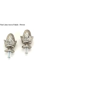 Fine Lines Pewter Acorn Finial