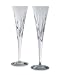 Miller Rogaska Reed & Barton Soho Crystal Flutes, Pair