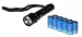 CREE XR-E (4W) LED Aluminium Flashlight (CR123A Powered) with 10 PCS Lithium CR123A 1300mAh batteries