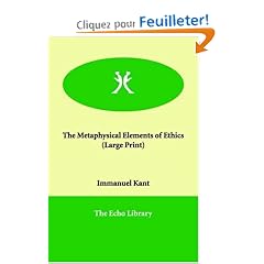 The Metaphysical Elements of Ethics