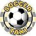 *New* Soccer Taxi 5.75 Circle Car Magnet