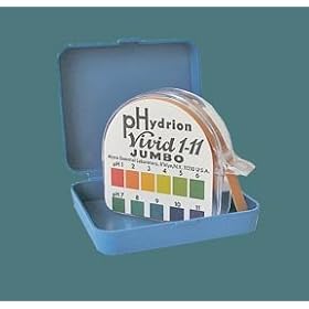 Micro Essential Lab Single-Roll Hydrion pH Test Paper, With Chart, pH range, 1.0-11.0 vivid