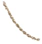 14k Yellow Gold Rope Chain Bracelet, 7"