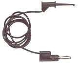 Pomona Stacking Banana Plug Patch Cord, Black, 72 OAL
