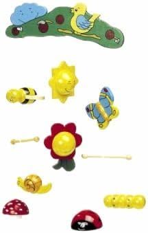 Children's Nursery Hanging Wooden Mobile - 3D Insects by Handelshaus