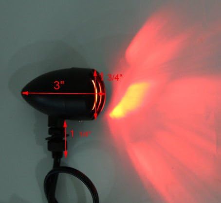 Black A Set Turn Signal Lights Blinker For Harley Chopper Sportster Dyna Softail