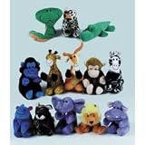 Jungle Finger Puppets (Set of 13)