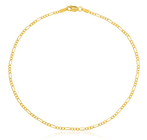 14k Yellow Gold 1.9mm Figaro Chain - 10