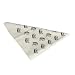 San Jamar CB007 Cotton Chef Logo Bandana, 33" Length, White