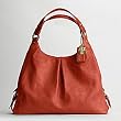 NEW AUTHENTIC COACH LARGE LEATHER MAGGIE SHOULDER BAG 13902 (Cinnamon)